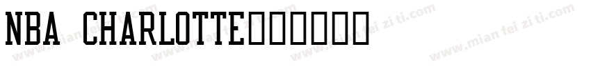 NBA Charlotte字体转换